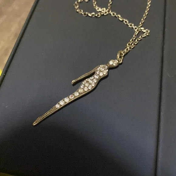 Celine Dion Sterling Silver Swarovski A New Day Silhouette Pendant necklace 925